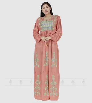 Intricate Embroidered Jalabiya