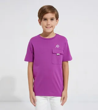 Aero Boy's Logo Embroidered T-Shirt