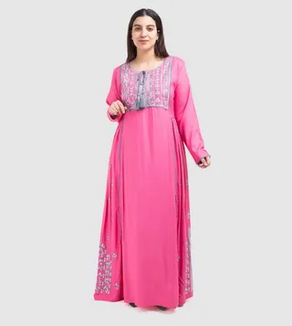 A-Line Embroidered Jalabiya