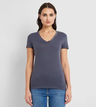 Logo Neckband Short Sleeves T-Shirt