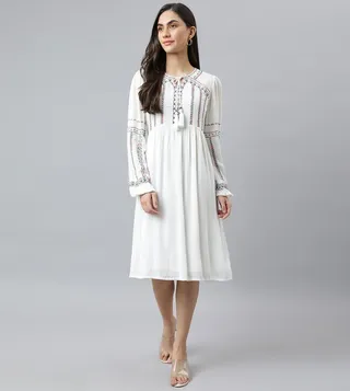 Long Sleeves Midi Dress