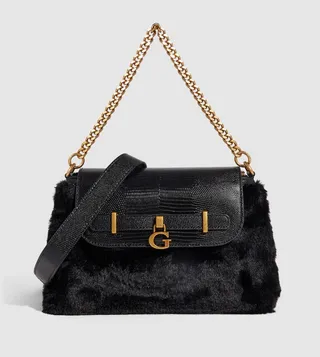 Faux Fur Shoulder Bag