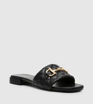 AMALFI-Q Metal Accent Flat Sandals