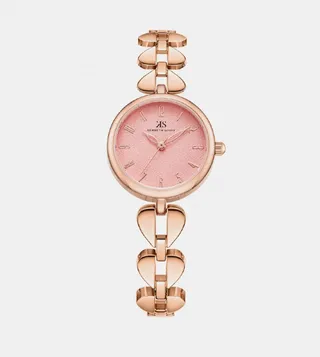 Pink Dial Analog Watch