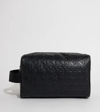 Monogram Patterned Toiletry Bag