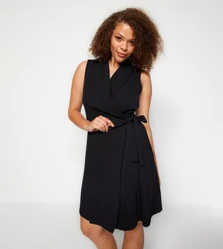 Solid Belt Detail Mini Dress