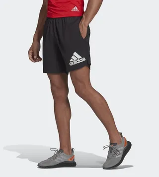 Run It Logo Printed Shorts