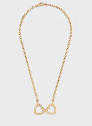 Heart Detailed Chain Necklace