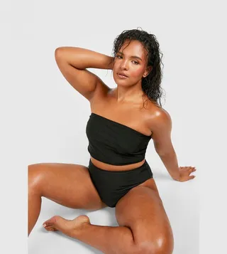 Essentials Longline Bandeau Bikini Top