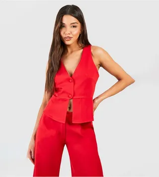 Pep Hem Tailored Fitted Waistcoat
