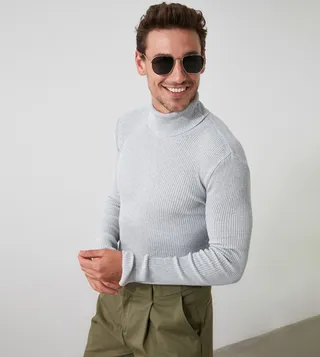 Corduroy Knitted Sweater