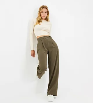 Casual Wide Leg Trousers