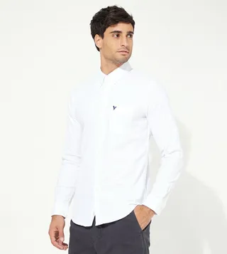 Slim Fit Button-Down Collar Shirt