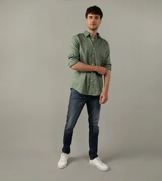 Slim Fit Everyday Button-Up Shirt