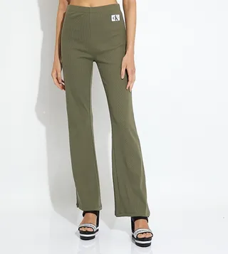 Logo Badge Elastic Waist Sweatpants