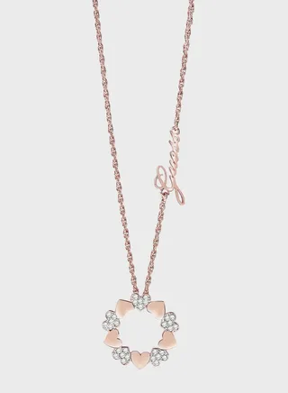 Small Heart Circle Necklace