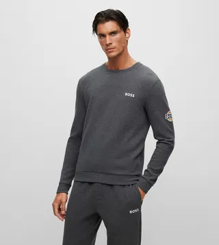 Logo Detail Crew Neck Sweatshirt