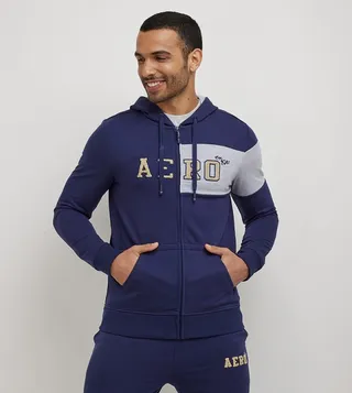 Aero Men's Logo Embroidered Hoodie
