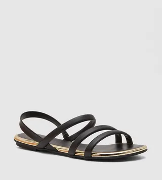 Sunny Flat Sandals with Back Strap