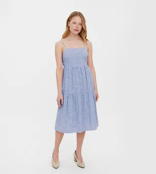 JILY Striped Tiered Dress