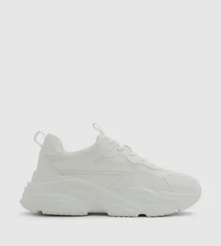REFRESH Over Panelled Lace Up Low Top Sneakers