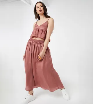Satin Maxi Skirt