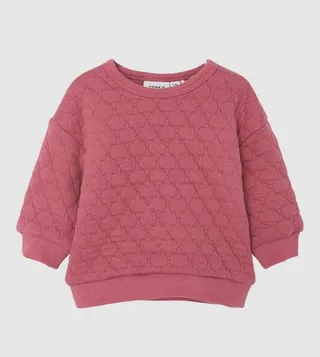 Quilted Casual Sweatshirt