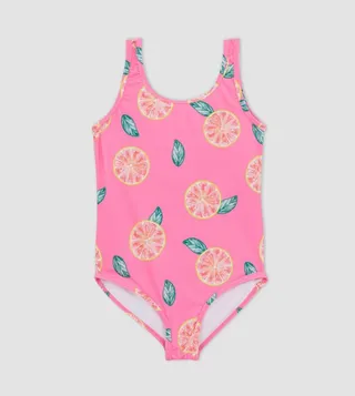 Girls Patterned Swimsuit