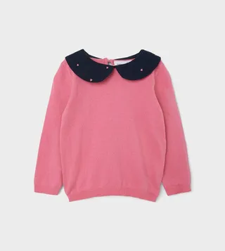 Peterpan Collar Casual Sweat Top