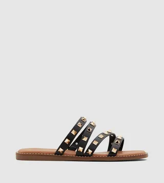 RADD Studded Strappy Flat Sandals