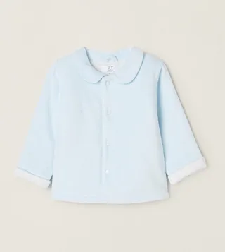 Newborn Boys Velour Jacket