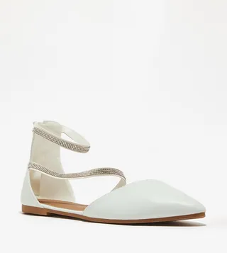 Embellished D'Orsay Flats