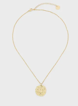 Sagittarius Gold Coin Necklace