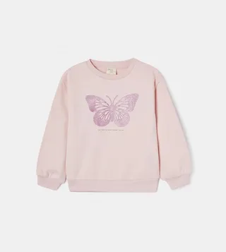 Girls Glitter Frosted Sweatshirt