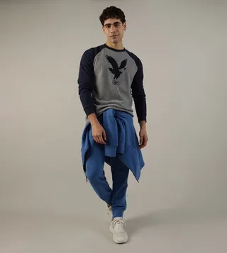 Color Block Long Sleeves Casual T-Shirt