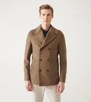 Double Breasted Collar Long Sleeves Blazer