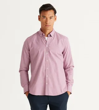 Checked Slim Fit Cotton Shirt
