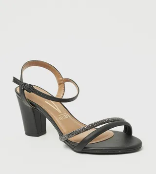 ARIA Ankle Strap Block Heel Sandals