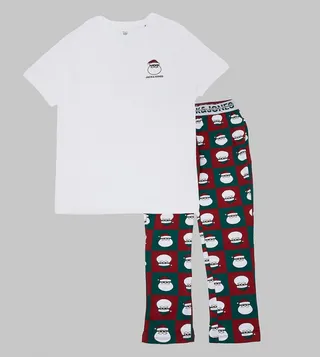 Santa Print Pyjama Set