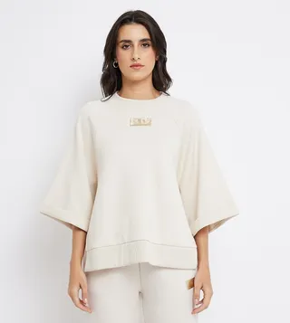 Logo Badge Oversized T-Shirt