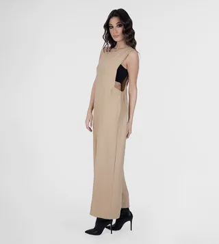 Solid Wide Leg Jumpsuit