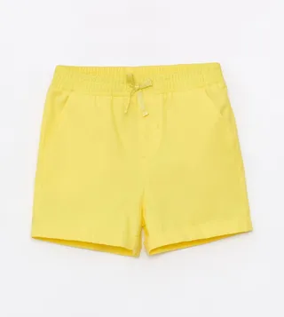 Solid Drawstring Waist Shorts