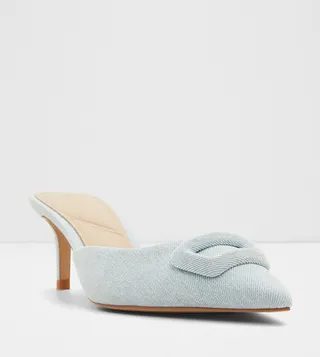 LOUISETTE Pointed Toe Heeled Mules