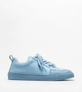 Solid Lace Up Sneakers