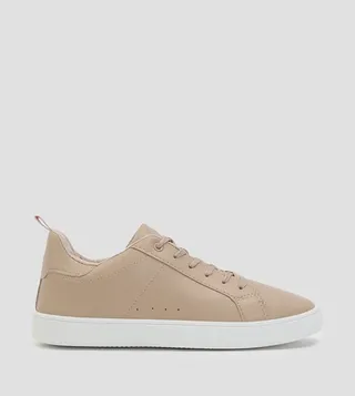 Solid Lace Up Tennis Sneakers