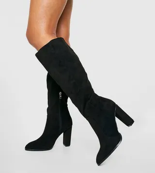 Round Toe Knee High Boots