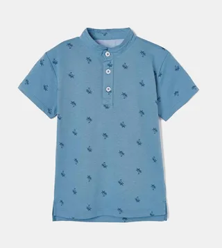 Printed Short Sleeves Polo T-Shirt