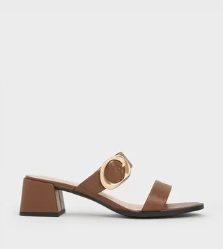 Double Strap Heeled Sandals