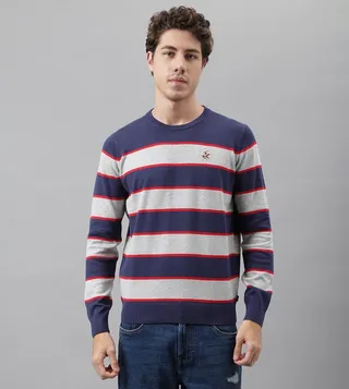 Color Block Long Sleeves Sweater