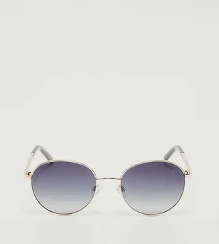 Full-Rim Round Sunglasses